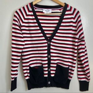 Thom Browne striped cardigan sweater fits size S/M